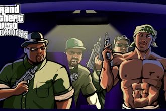 draw you in gta san andreas artwork style