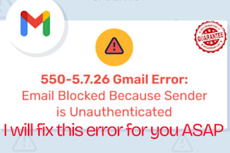 fix gsuite message, blocked, unauthenticated, dmarc gmail, dns, and reduce spam