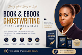 ebook ghostwriter, KDP book writer, ghost book writer, non fiction ghostwriter