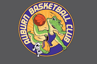 design spectacular basketball club mascot logo