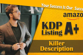 write an amazon kindle ebook or book listing description kdp