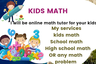 be math tutor and mentor for your kids