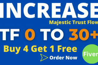 increase your site trust flow 30, increase majestic tf 30