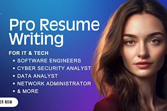write cybersecurity, data analyst, data science resume, business analyst
