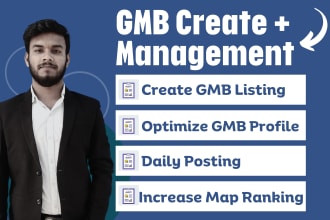 create and manage google my business listing for 30 days for local SEO ranking