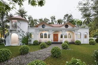 create realistic rendering using lumion,d5,v ray, enscape