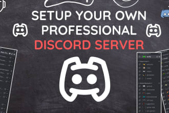 create and modify discord server professionally