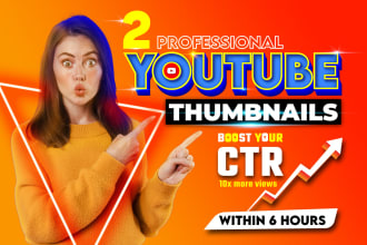 design a professional aesthetic, attractive, clickbait, gaming youtube thumbnail