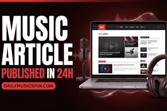 write and publish an SEO music article for your music