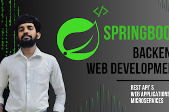 do spring and springboot backend web application development