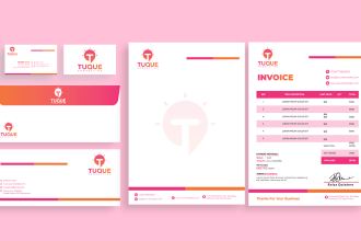do modern business card, letterhead, and stationery design