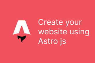 create your website using astro js