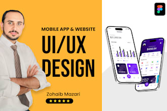 do professional mobile app  UI UX design and website deisgn