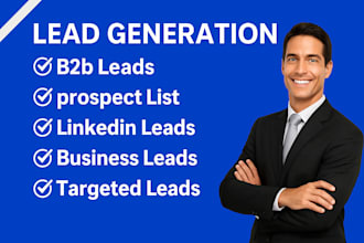 do b2b lead generation linkedin leads and prospect email list building