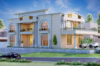 make 3d models and render images of architecture projects