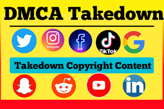 remove content from google, tiktok, youtube, reddit,twitter,facebook by dmca