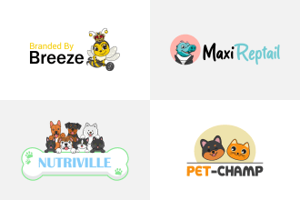 design cartoon dog animal logo