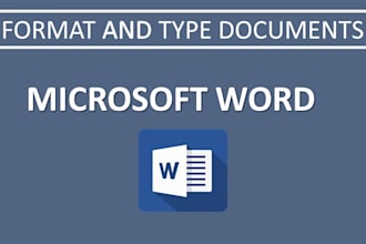 type and format microsoft word document