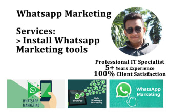 install wasender software for the bulk message sender of whatsapp