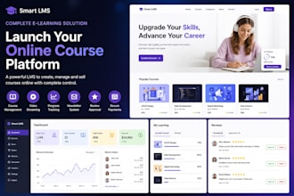 build a custom lms, online course website, or elearning platform