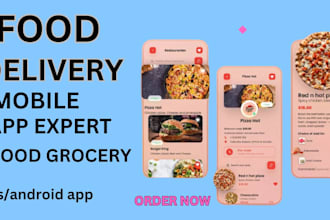 develop a grocery delivery app with website, vendor food delivery app