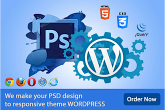 do psd to wordpress 1 page in 24 hrs