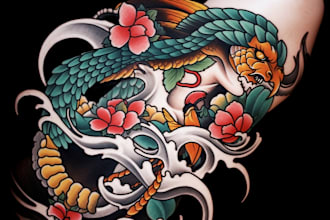make a custom tribal tattoo design