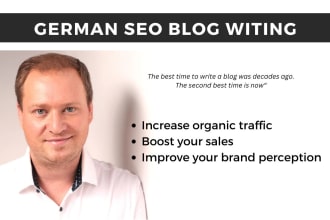 provide you with stunning german SEO blog writing