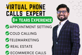be your virtual assistant for appointment setting phone calls and cold calling