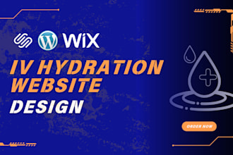 design iv hydration website iv therapy website medical website