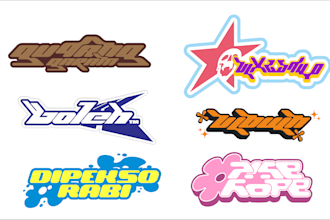 design y2k style streetwear logo