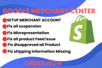 fix google merchant center suspension and misrepresentation