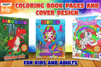 do create stunning coloring books for kids and adults on amazon KDP