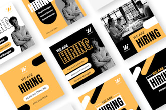 design a set of social media posts