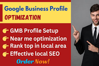 do google my business optimization and local SEO for gmb ranking
