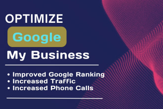 create  verified gmb listing,optimize gmb listing for your local business