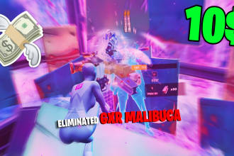 make a clickbait fortnite montage thumbnail with a pros name