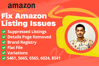 fix amazon listing issues like suppression, variations and more