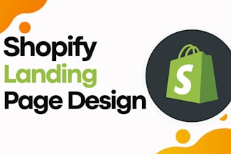 design eye catching shopify landing page for startups