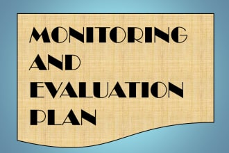 write monitoring and evaluation plan, logical framework