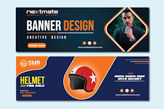 design professional web banner, banner design