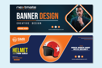 design professional web banner, banner design