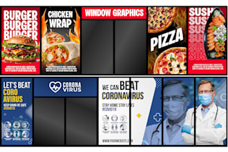 design custom and professional window graphics and storefront design