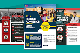 create an urgent professional business flyer and poster design