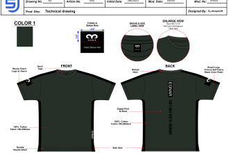 create professional garments apparel clothing tech pack