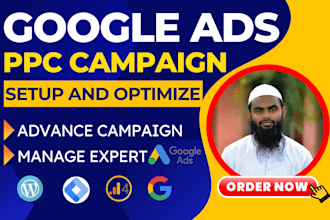 setup and manage google ads adwords PPC campaigns to bring you sales, leads