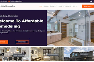 design remodeling website and renovation website that convert