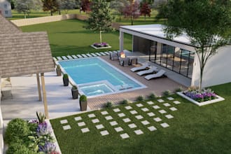 design your backyard, front yard, patio, deck, pool