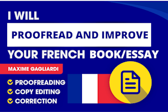 proofread and improve your french book or essay