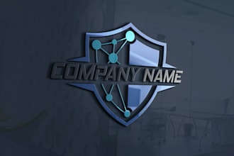 design tech startup security and technology logo